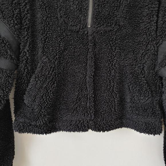 Free People Nantucket Fleece Sweatshirt Size Small Black Fp Movement Pullover - Picture 11 of 16